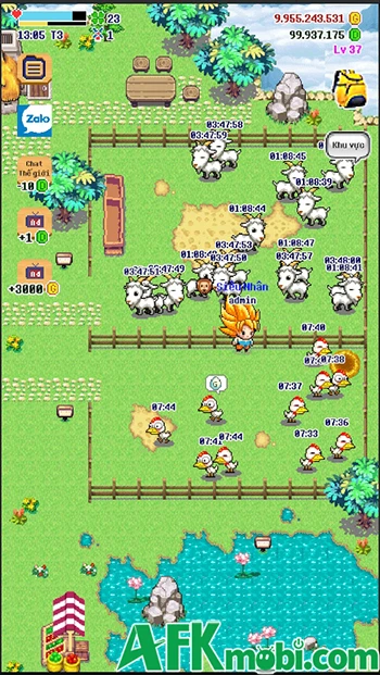 Pixel Farm ở Làng Gió: Xây dựng nông trại riêng của bạn