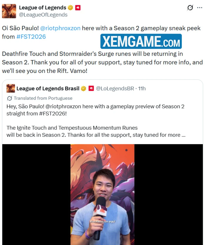 LMHT 2026: Ngọc Xung Kích Bão Tố và Lửa Tử Thần bất ngờ trở lại sau 9 năm