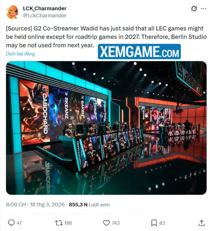 LMHT: Sau những đồn đoán về việc đánh online, LEC được Riot xác nhận chưa "dead"