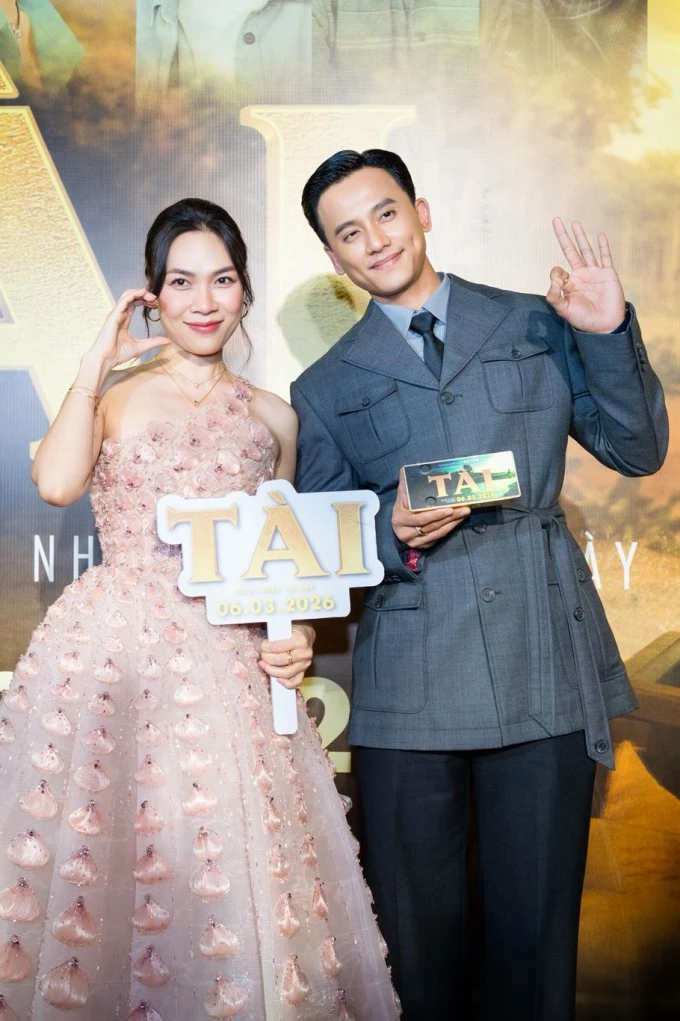 Hình ảnh Mỹ Tâm và Mai Tài Phến trong phim 'Tài'.