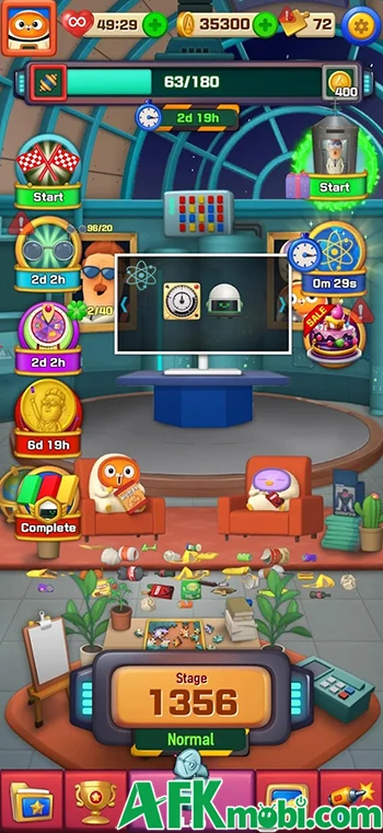 Maca và Roni: Phòng Thí Nghiệm Ghép 3 game giải đố match-3