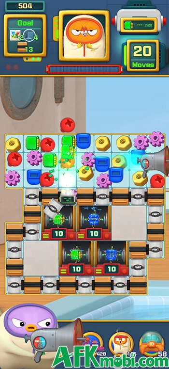 Maca và Roni: Phòng Thí Nghiệm Ghép 3 game giải đố match-3