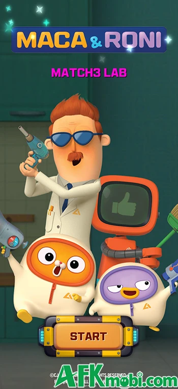 Maca và Roni: Phòng Thí Nghiệm Ghép 3 game giải đố match-3