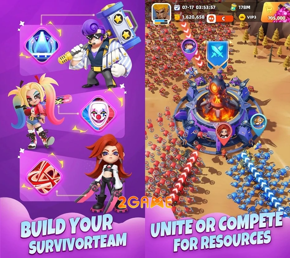 MistCrush Survival - Sinh tồn trên pháo đài di động MistCrush Survival - Sinh tồn trên pháo đài di động