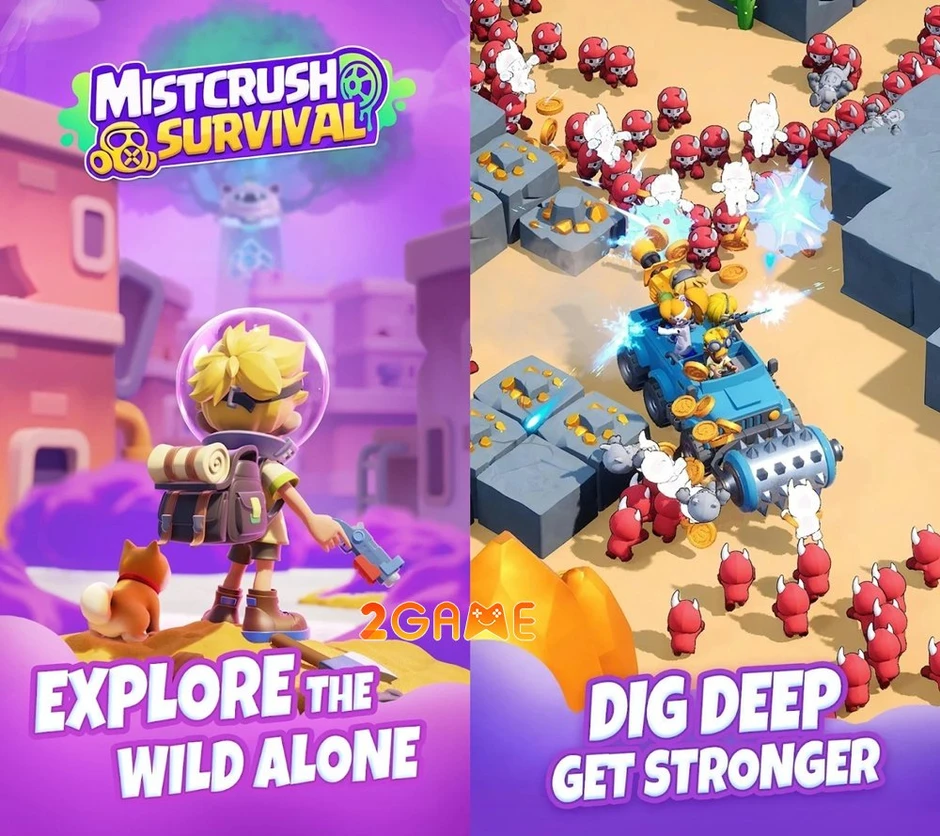 MistCrush Survival - Sinh tồn trên pháo đài di động MistCrush Survival - Sinh tồn trên pháo đài di động