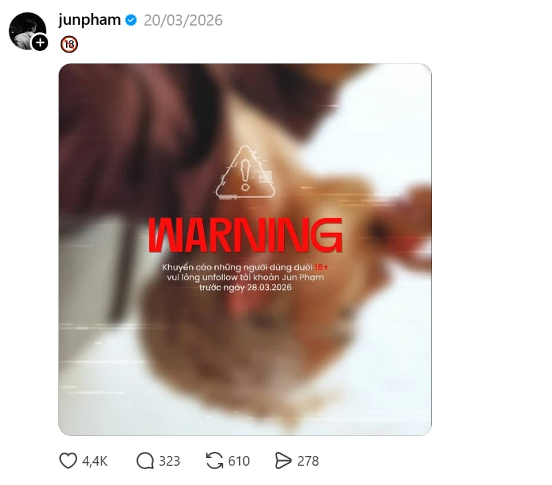 MV phản cảm của Jun Phạm không giới hạn độ tuổi