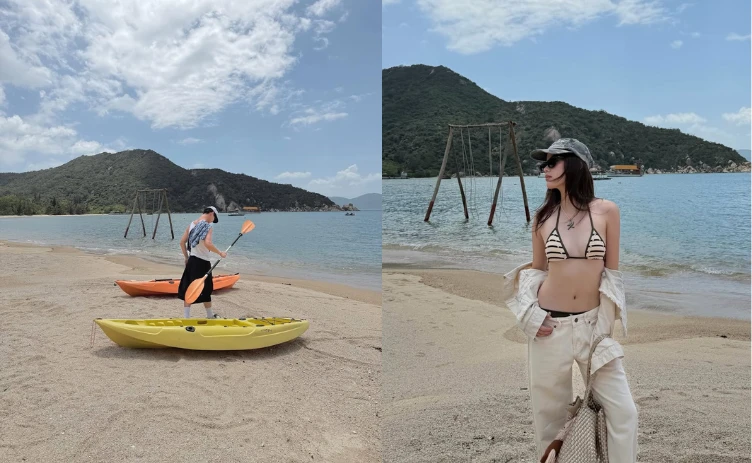 Narl Nguyễn - gái xinh 2k1 vừa lộ ảnh hẹn hò với Song Luân tại resort là ai?