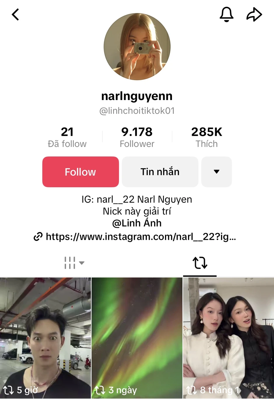 Narl Nguyễn - gái xinh 2k1 vừa lộ ảnh hẹn hò với Song Luân tại resort là ai?