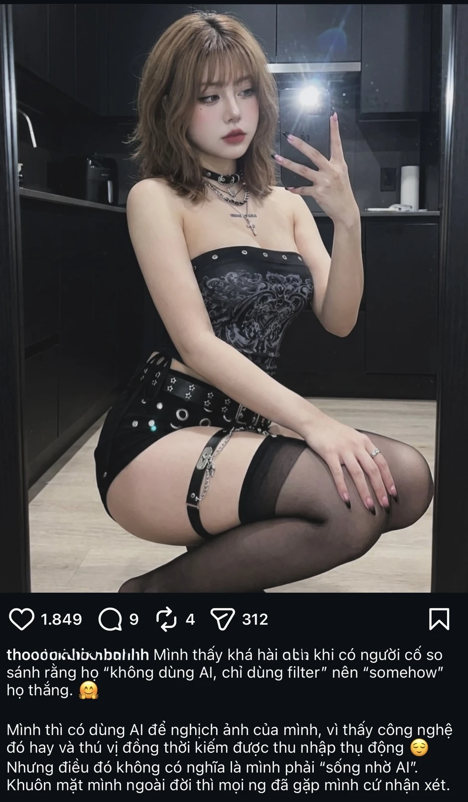 Phá vỡ nghi vấn "fake" hình ảnh, cô gái bị đồn là AI tung bằng chứng Phá vỡ nghi vấn "fake" hình ảnh, cô gái bị đồn là AI tung bằng chứng