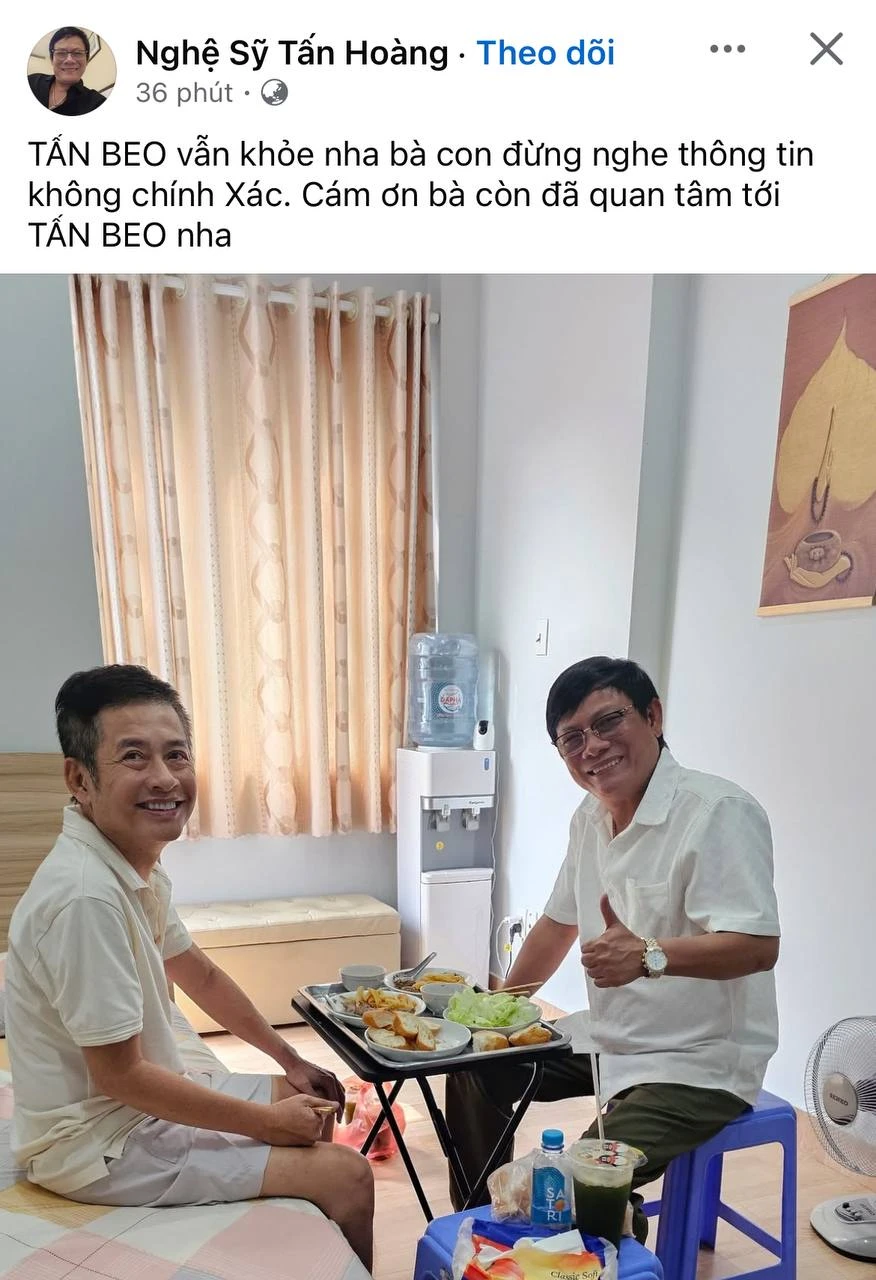 Phủ nhận thông tin "nghệ sĩ Tấn Beo qua đời"