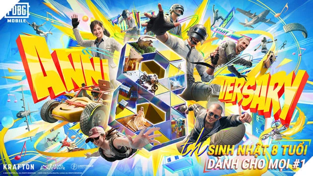 PUBG Mobile Kỷ Niệm Sinh Nhật 8 Tuổi Với Hàng Loạt Hợp Tác Đẳng Cấp