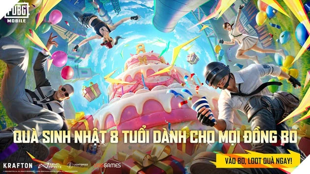PUBG Mobile Tiếp Tục Công Bố Những Màn Hợp Tác Mới Để Ăn Mừng Sinh Nhật 8 Tuổi