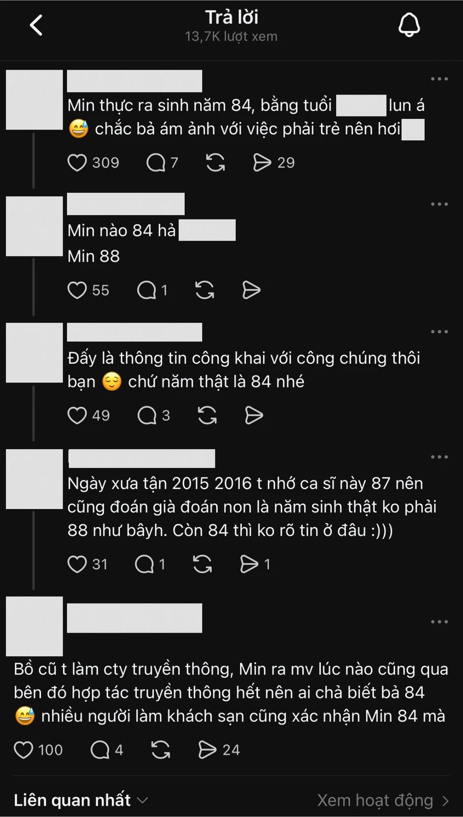 Rầm rộ thông tin MIN không phải sinh năm 1988