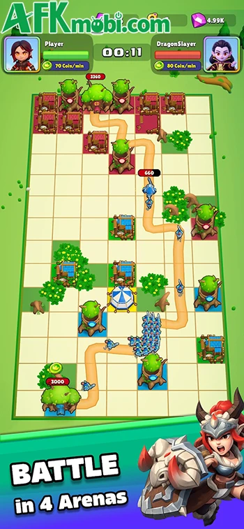 Rival Realms cho bạn sử dụng các công trình để đánh bại đối thủ