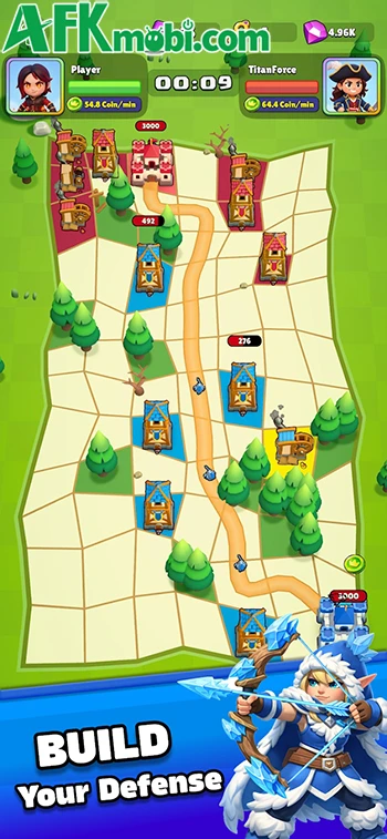 Rival Realms cho bạn sử dụng các công trình để đánh bại đối thủ