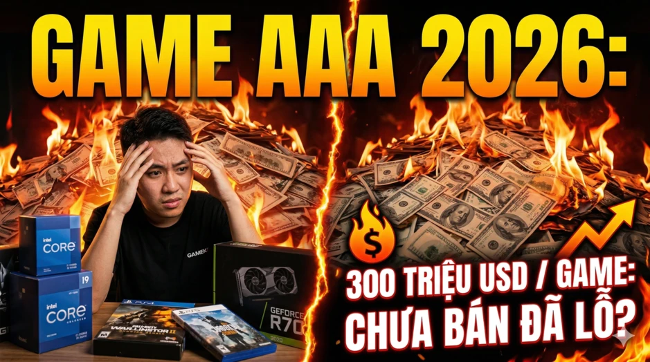Tại sao giá game AAA năm 2026 ngày càng đắt đỏ? Nhìn vào chi phí 7.500 tỷ thì cần bán bao nhiêu bản mới hòa vốn? Tại sao giá game AAA năm 2026 ngày càng đắt đỏ? Nhìn vào chi phí 7.500 tỷ thì cần bán bao nhiêu bản mới hòa vốn?