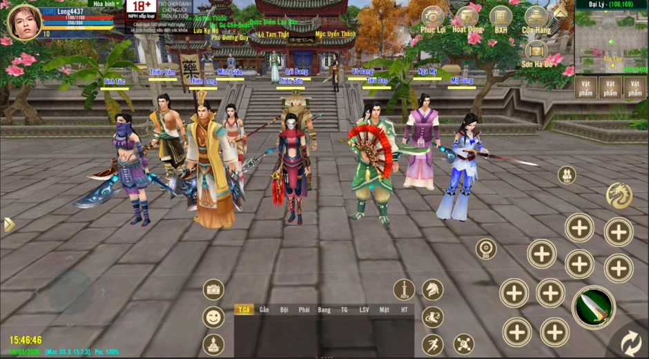 Thanh Long Huyền Thoại tái hiện giang hồ rực lửa 2007 trên mobile