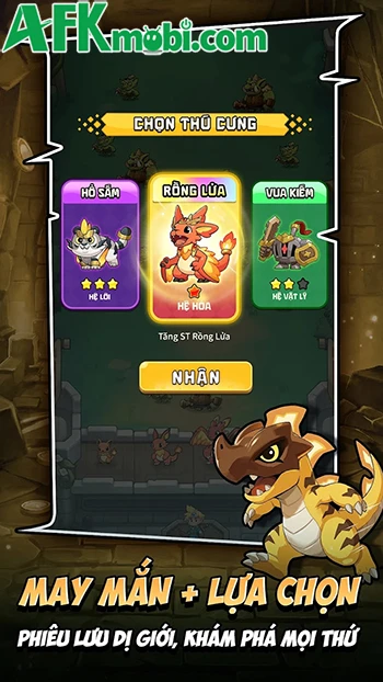 Thú Cưng vs Ác Long game phòng thủ roguelike đơn giản