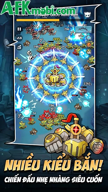 Thú Cưng vs Ác Long game phòng thủ roguelike đơn giản