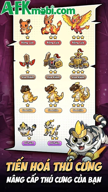 Thú Cưng vs Ác Long game phòng thủ roguelike đơn giản