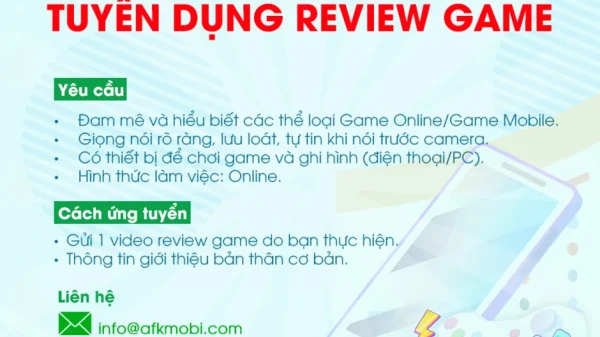 AFKMobi Tuyển Dụng Cộng Tác Viên Review Video Game Mobile – Tin Tức Game Mobile và H5 Chất Lượng kenhtingame com thumb afkmobi tuyen dung cong tac vien review video game mobile tin tuc game mobile va h5 chat luong 80231773301269420 940w