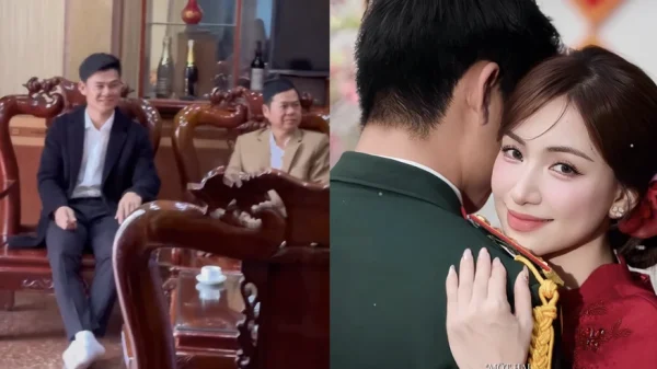 Clip Đại uý Thăng Văn Cương bẽn lẽn đi hỏi cưới Hoà Minzy, 1 chi tiết lộ rõ mối quan hệ với nhà vợ kenhtingame com thumb clip dai uy thang van cuong ben len di hoi cuoi hoa minzy 1 chi tiet lo ro moi quan he voi nha vo 99251773961865093 940w