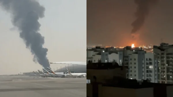 Khoảnh khắc bồn nhiên liệu tại sân bay Dubai nổ tung vì drone, chuyến bay bị huỷ hàng loạt kenhtingame com thumb khoanh khac bon nhien lieu tai san bay dubai no tung vi drone chuyen bay bi huy hang loat abce1773672232017 940w