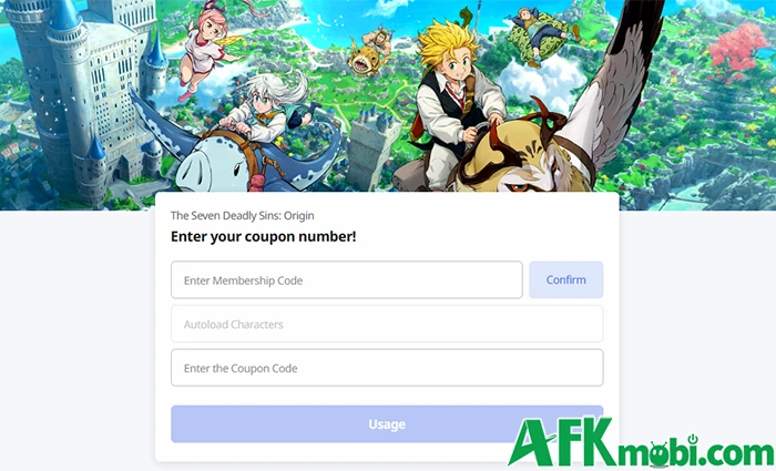 Tổng hợp gift code game The Seven Deadly Sins: Origin mới nhất