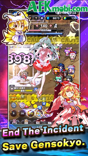 Touhou Incident Idle Clicker game nhàn rỗi kết hợp clicker