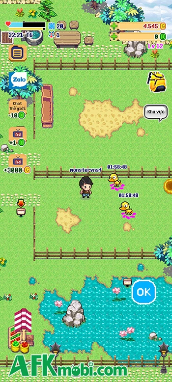 Trải nghiệm lối chơi nông trại kiểu cổ điển với Làng Gió: Pixel Farm