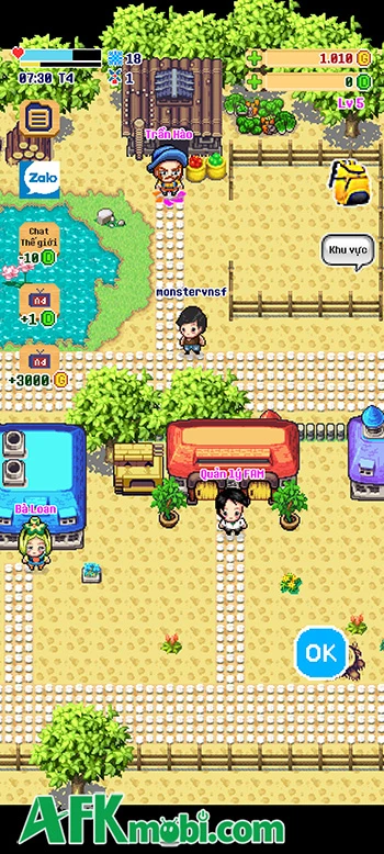 Trải nghiệm lối chơi nông trại kiểu cổ điển với Làng Gió: Pixel Farm