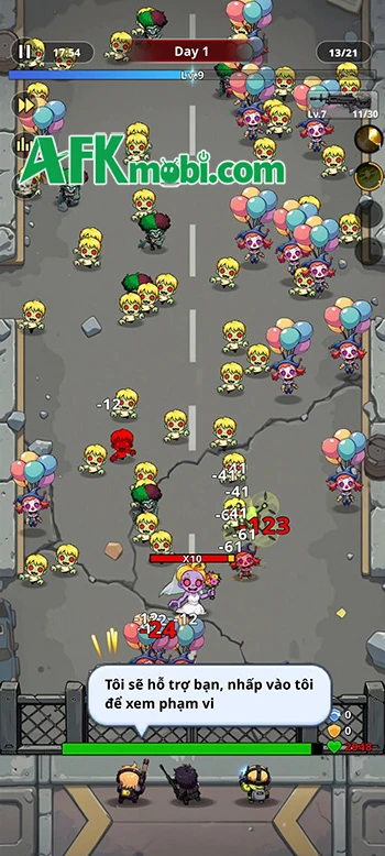 Trải nghiệm phòng thủ trước bọn zombie với Bang Bang Đại Chiến