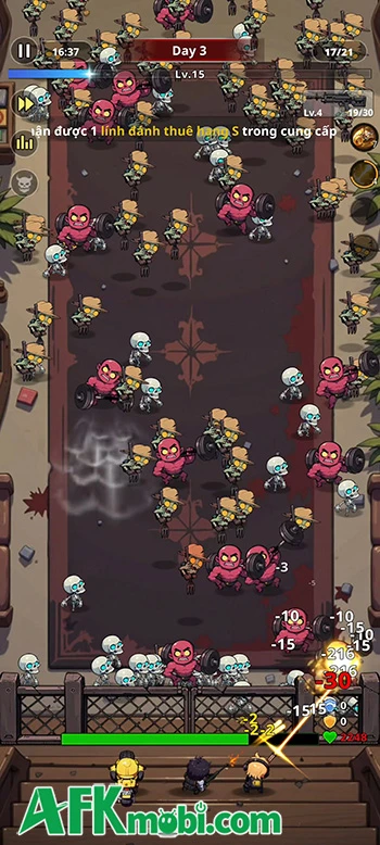 Trải nghiệm phòng thủ trước bọn zombie với Bang Bang Đại Chiến