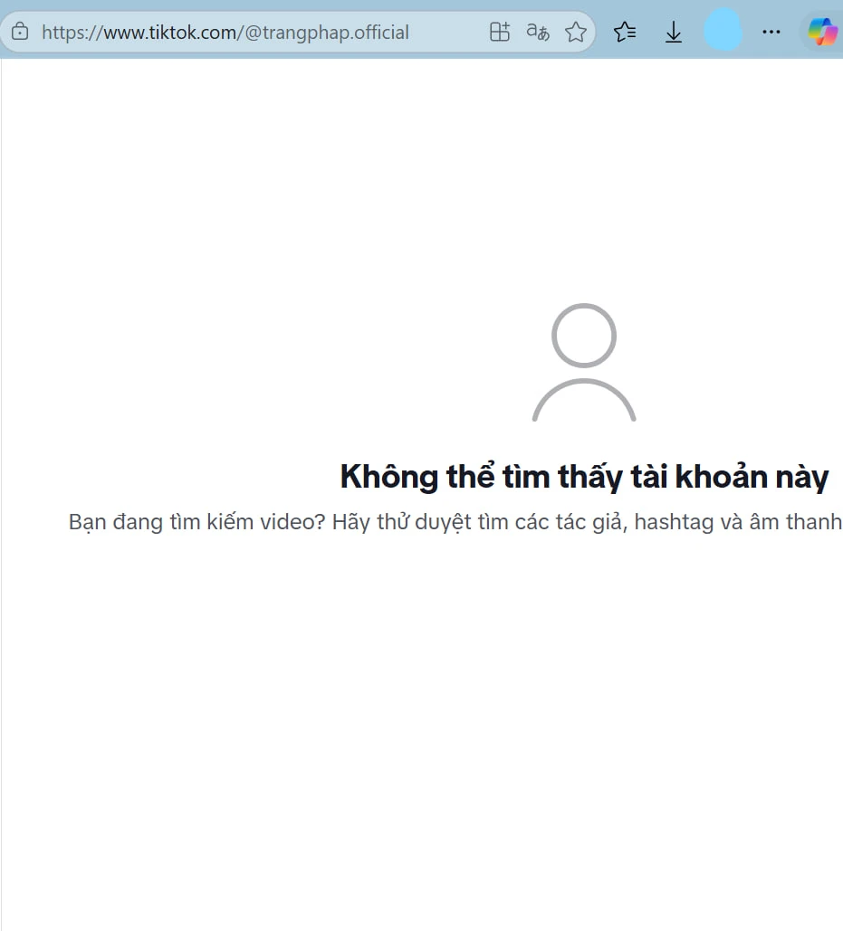 Trang Pháp "biến mất", khoá toàn bộ trang MXH