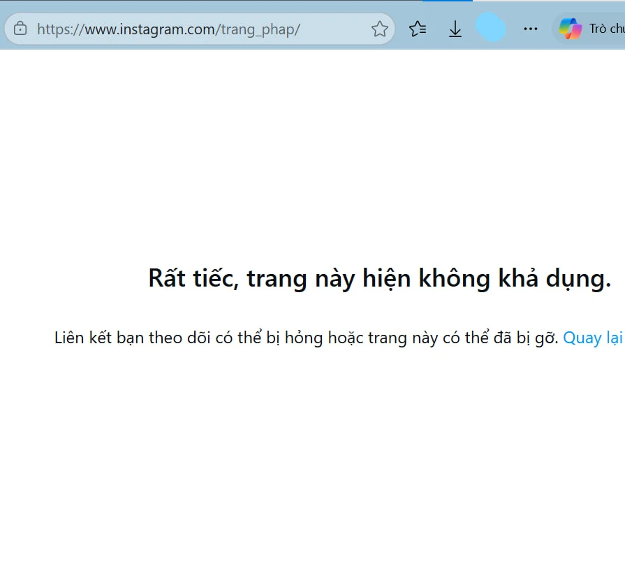 Trang Pháp "biến mất", khoá toàn bộ trang MXH