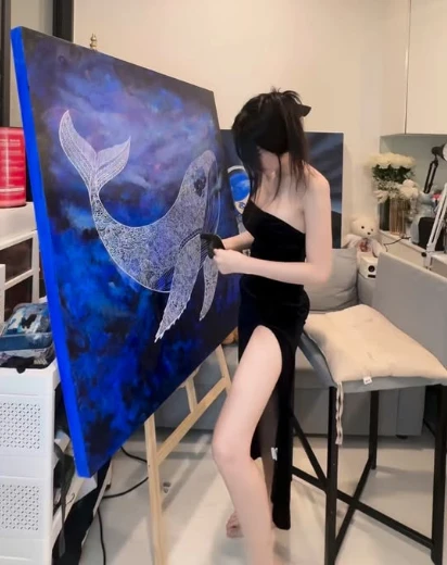 Vóc dáng như siêu mẫu của nữ họa sĩ, hóa ra "người đẹp như tranh" là có thật Vóc dáng như siêu mẫu của nữ họa sĩ, hóa ra "người đẹp như tranh" là có thật