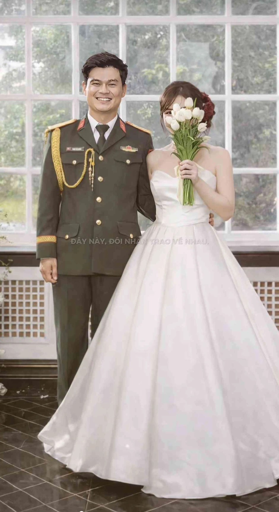 Hòa Minzy và Đại úy Thăng Cương: Ảnh đám hỏi gây xôn xao cộng đồng mạng