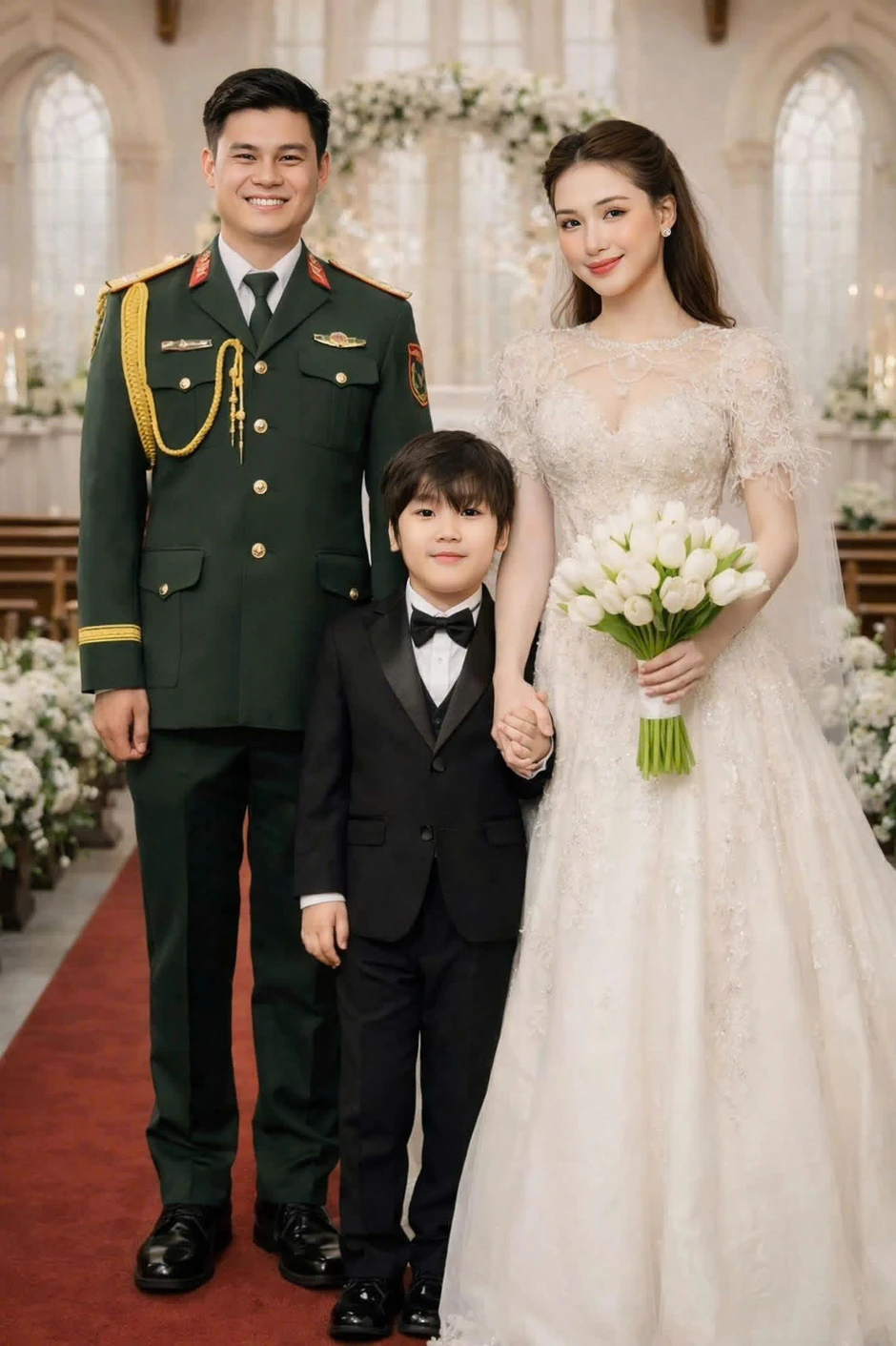 Hòa Minzy và Đại úy Thăng Cương: Ảnh đám hỏi gây xôn xao cộng đồng mạng