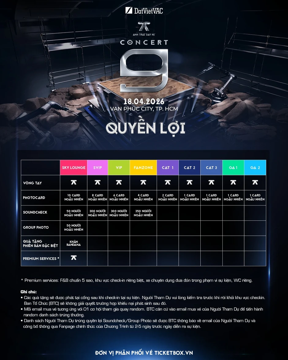 Xôn xao mức giá vé lên tới 50 triệu đồng, concert Anh Trai Say Hi D-9 đang hứa hẹn điều gì? Xôn xao mức giá vé lên tới 50 triệu đồng, concert Anh Trai Say Hi D-9 đang hứa hẹn điều gì?