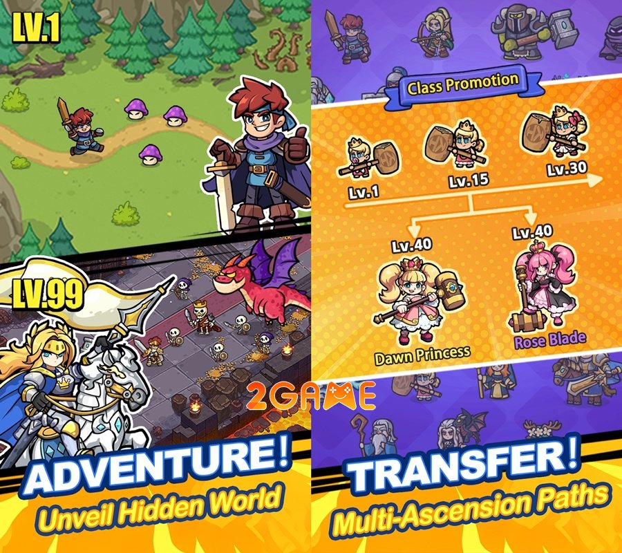 Knock Heroes – Tựa game nhập vai phiêu lưu đích thực knockheroes mobile 2