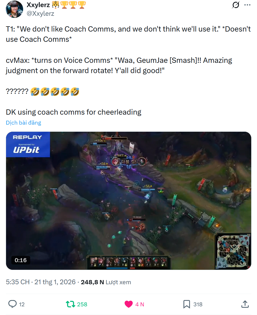 Cơ chế coach-voice bất ngờ được sử dụng với lý do