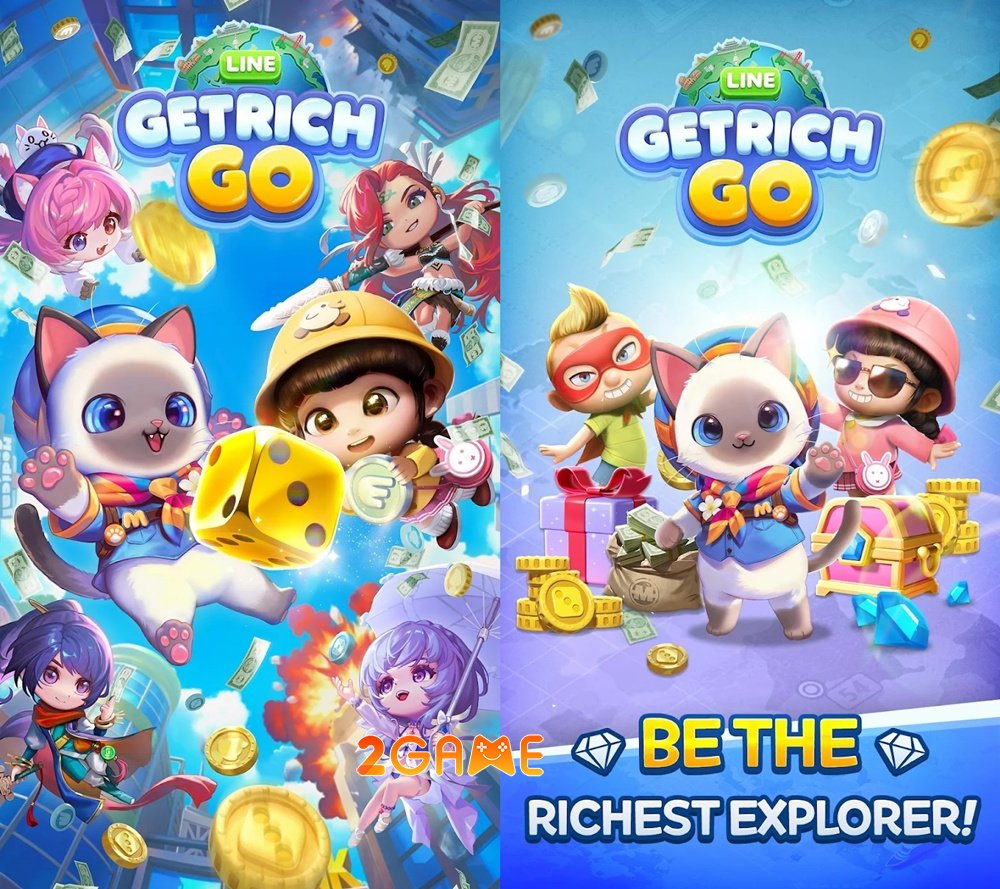 LINE GetRich GO đang mang đến một làn gió mới cho thể loại board game xúc xắc line getrich go 1