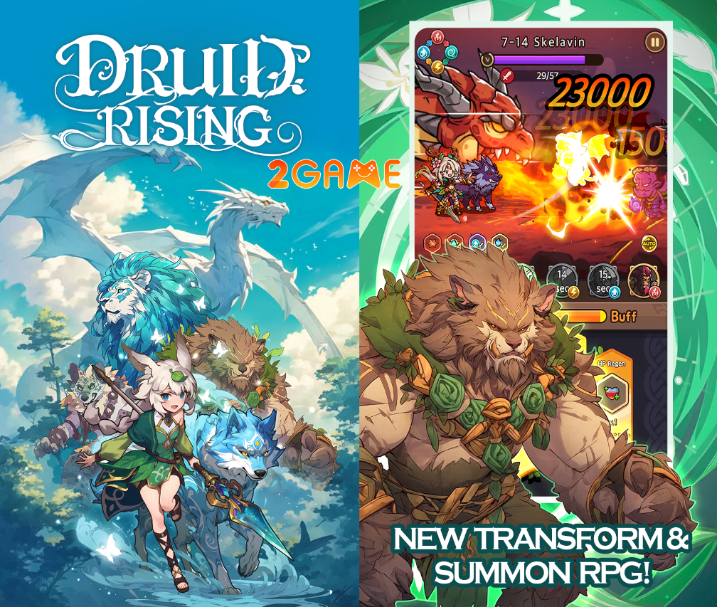 Hòa mình vào thiên nhiên trong game Druid Rising: Idle RPG lxumjsdt image