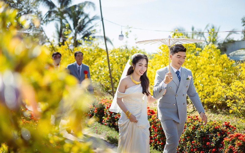 Khung cảnh thơ mộng trong đám cưới của Diệu Hiền 