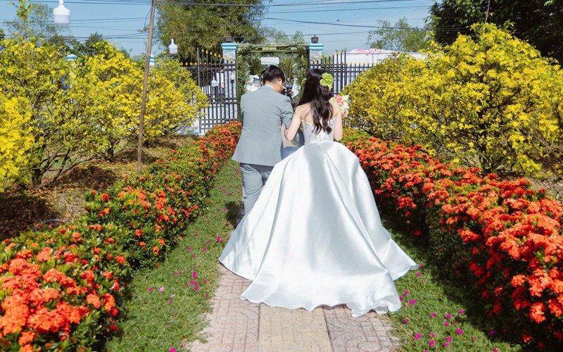 Khung cảnh thơ mộng trong đám cưới của Diệu Hiền 