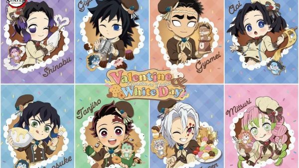Demon Slayer tung minh họa Valentine và White Day 2026 chính thức từ ufotable merch valentine ivmgjpg