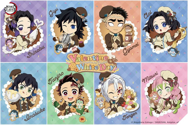 Demon Slayer tung minh họa Valentine và White Day 2026 chính thức từ ufotable 2