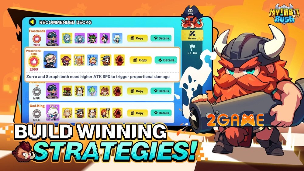 MythBit Rush kết hợp phòng thủ tháp, chiến thuật thẻ bài và PVP thời gian thực mythbitrush 3