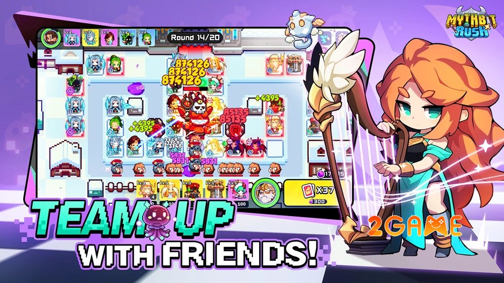 MythBit Rush kết hợp phòng thủ tháp, chiến thuật thẻ bài và PVP thời gian thực mythbitrush 5
