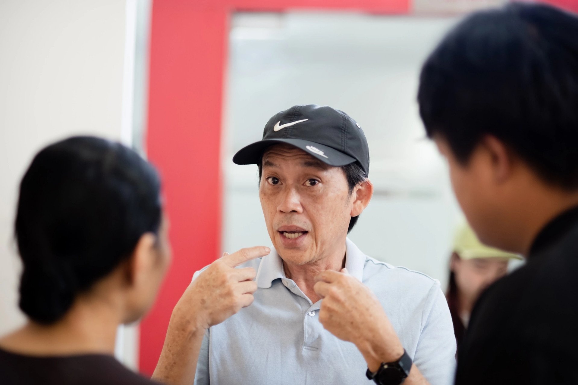 Nghệ sĩ Quyền Linh, Hoài Linh cùng ngồi casting tuyển chọn diễn viên phim. 